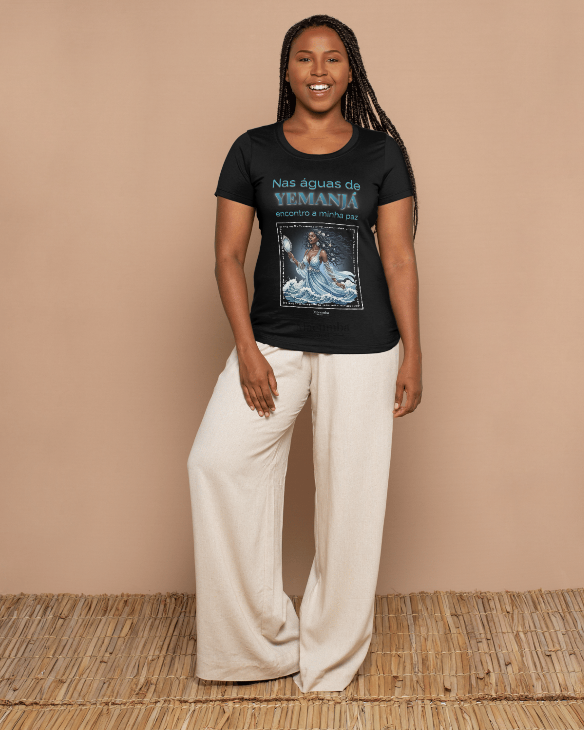 T-Shirt | Águas de Yemanjá | Unissexo | Preta